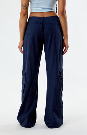 Linen Cargo Pants image number 4