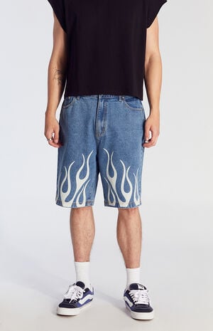 Inferno Denim Baggy Shorts image number 3