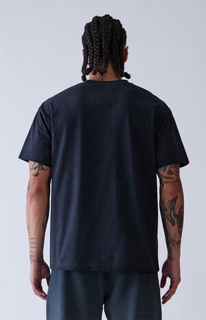 Black Vintage Wash Heavyweight T-Shirt image number 4