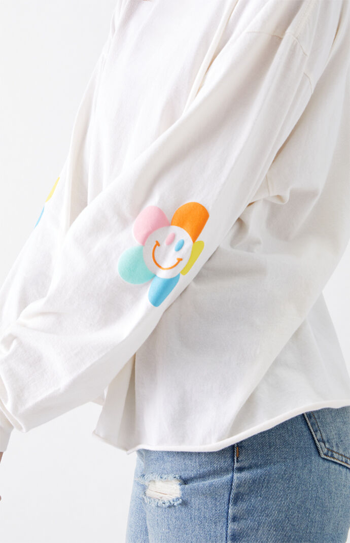 Flower Power Long Sleeve Boyfriend T-Shirt