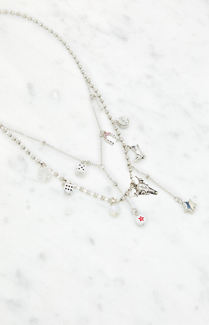 LA Hearts Western Layered Charm Necklace | PacSun
