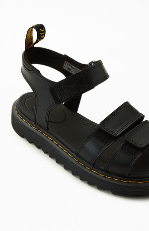 Kids Black Klaire Sandals image number 6