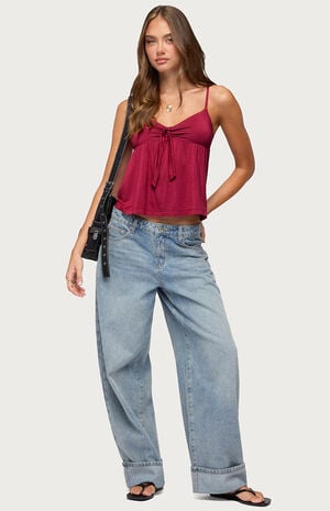 Michey Babydoll Tie Tank Top image number 5
