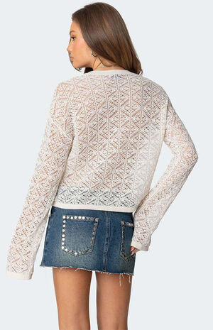 Open Knit Sweater image number 3