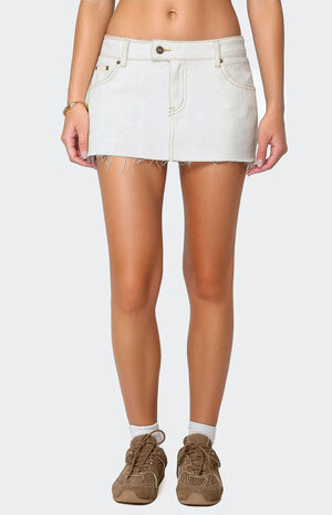 Bow Denim Mini Skort image number 3