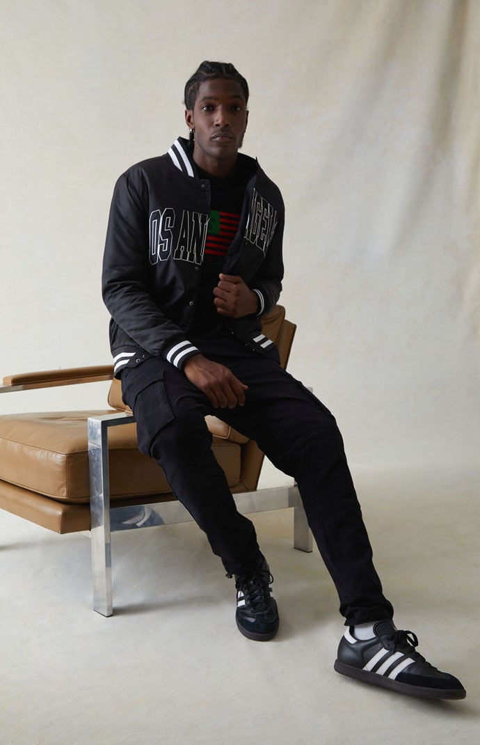 Pacsun Stretch Canvas Black Slim Cargo Pants