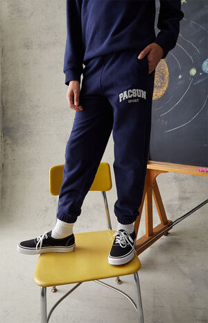 Navy Jogger Sweatpants image number 3