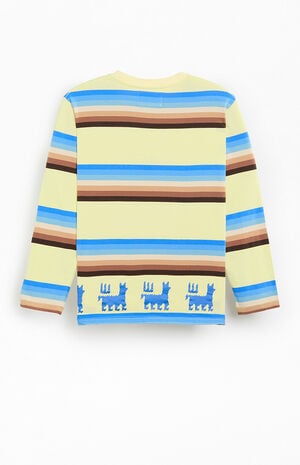 Striped Llama Print Long Sleeve T-Shirt image number 2