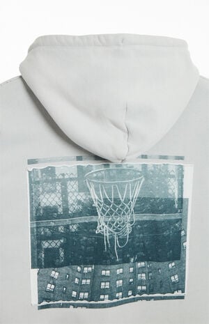 x UNION x Bephies Beauty Supply Gray Hoodie image number 4