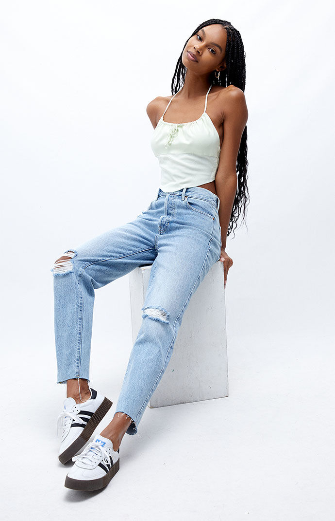 Light Ultra High Waisted Slim Fit Jeans