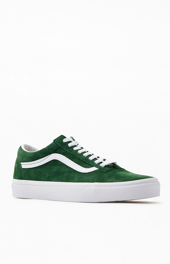 vans old skool pig suede green