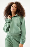 Vintage Dye Snap Cropped Sweatshirt Vintage Dye Snap Cropped Sweatshirt image number null