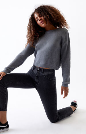pacsun mom jeans black