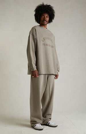 Heather Grey Heavy Long Sleeve T-Shirt image number 6