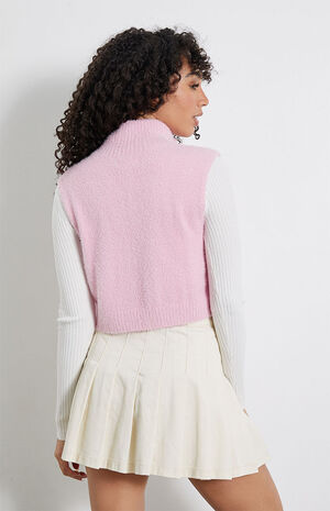 Cropped Zip Front Sweater image number 4