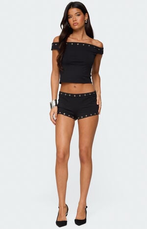 Neriah Grommet Off Shoulder Top image number 2