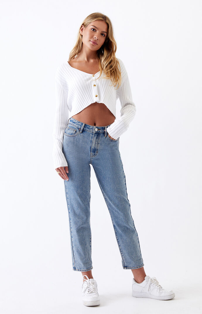 Lexie Blue Mom Jeans | PacSun