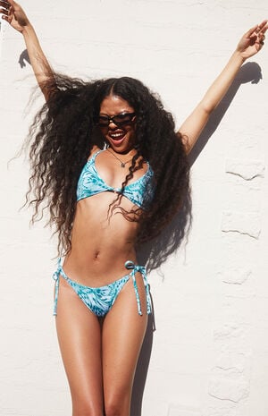 Butterfly Alani Shine Ring Side Tie Bikini Bottom image number 1