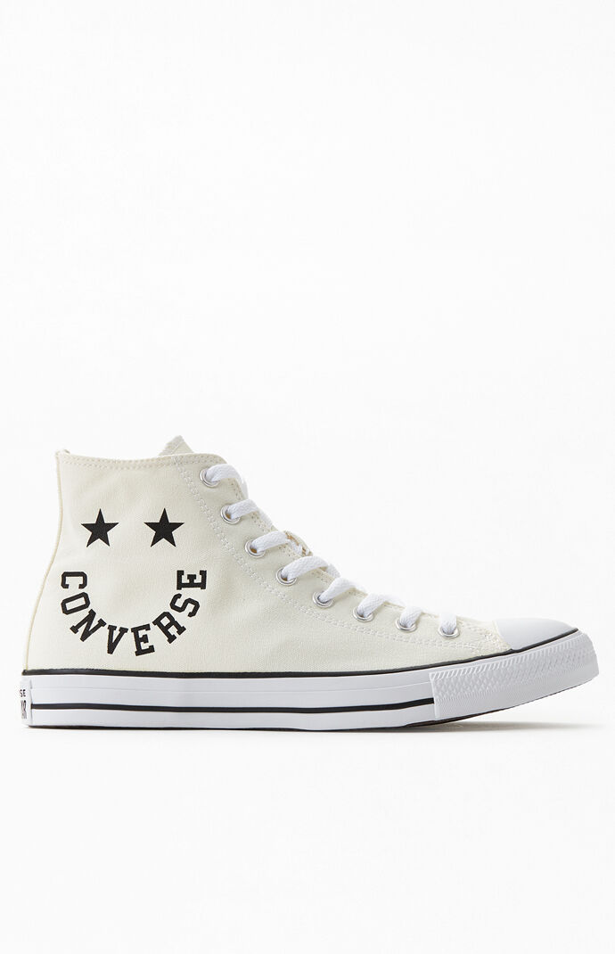 White Chuck Taylor All Star Smile High Top Shoes