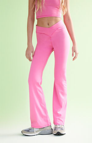 PAC WHISPER Active Crossover Flare Yoga Pants image number 2