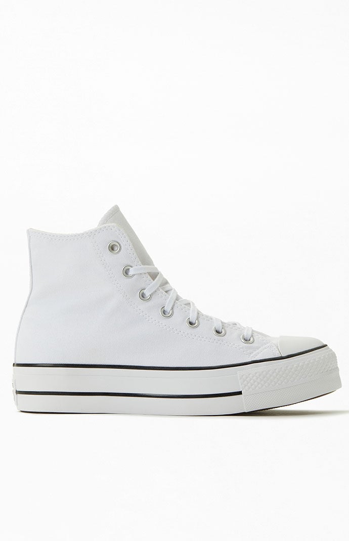 High top hotsell converse platform white