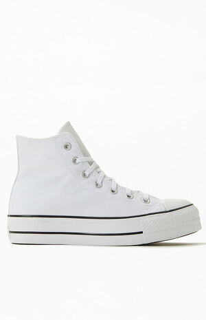 White Chuck Taylor Platform High Top Sneakers image number 2