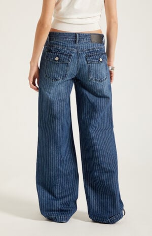 Zoe Low Rise Girlfriend Jeans Pinstripe image number 4