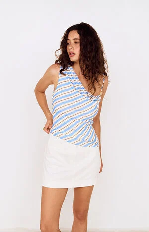 Sancia Striped Mesh Tank Top image number 1