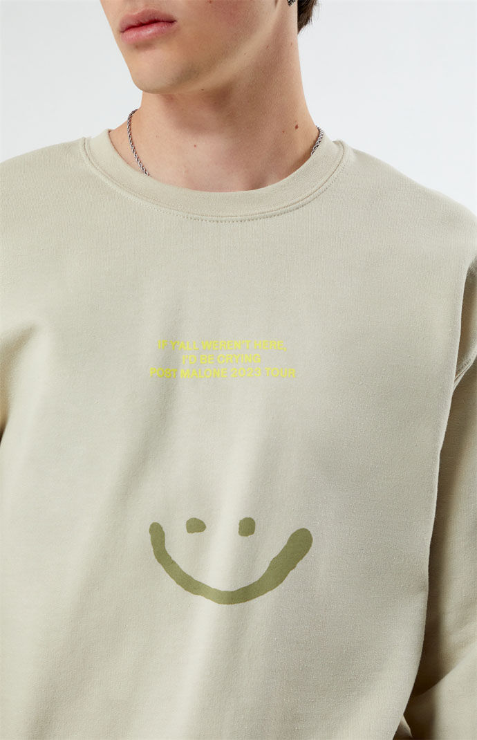 Smiley face sweatshirt pacsun store