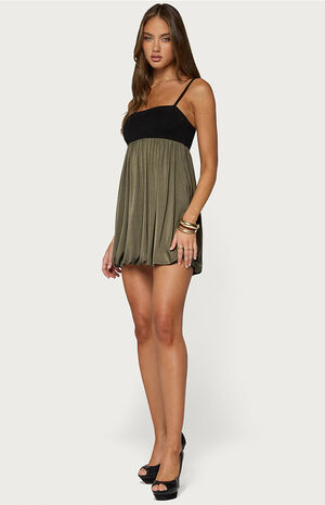 Jonna Contrast Bubble Mini Dress image number 4