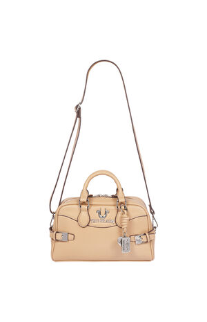 Tan Brooks Smooth Belted Sachel Bag image number 8
