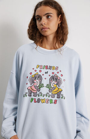 Friends of Flowers Oversized Crew Neck Sweatshirt image number 2