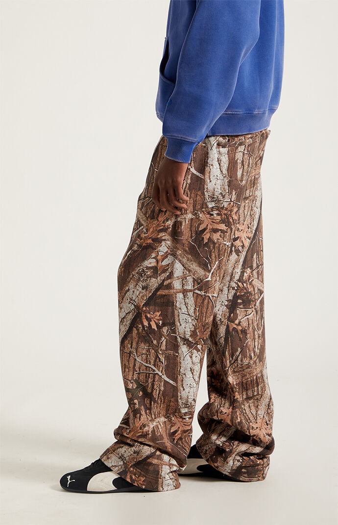Pacsun Camo Fleece Extreme Baggy Sweatpants
