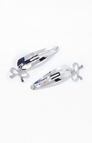2 Pack Bow Hair Clip Barrette image number 1