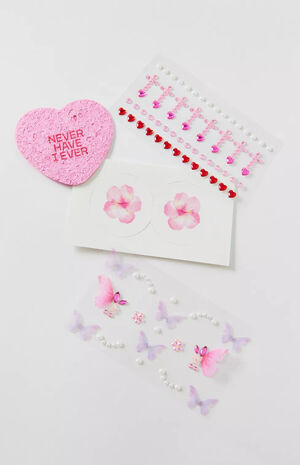 Crystal Bloom Face Stickers image number 3
