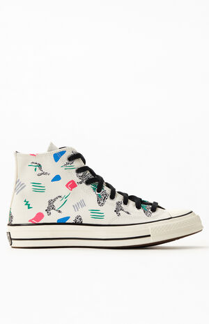 Chuck 70 Hi Top '80s Print Shoes image number 2