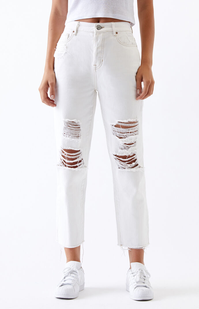 Chamomile High Waisted Straight Leg Jeans