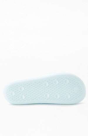 Women's Blue Adilette Ayoon Slide Sandals image number 4