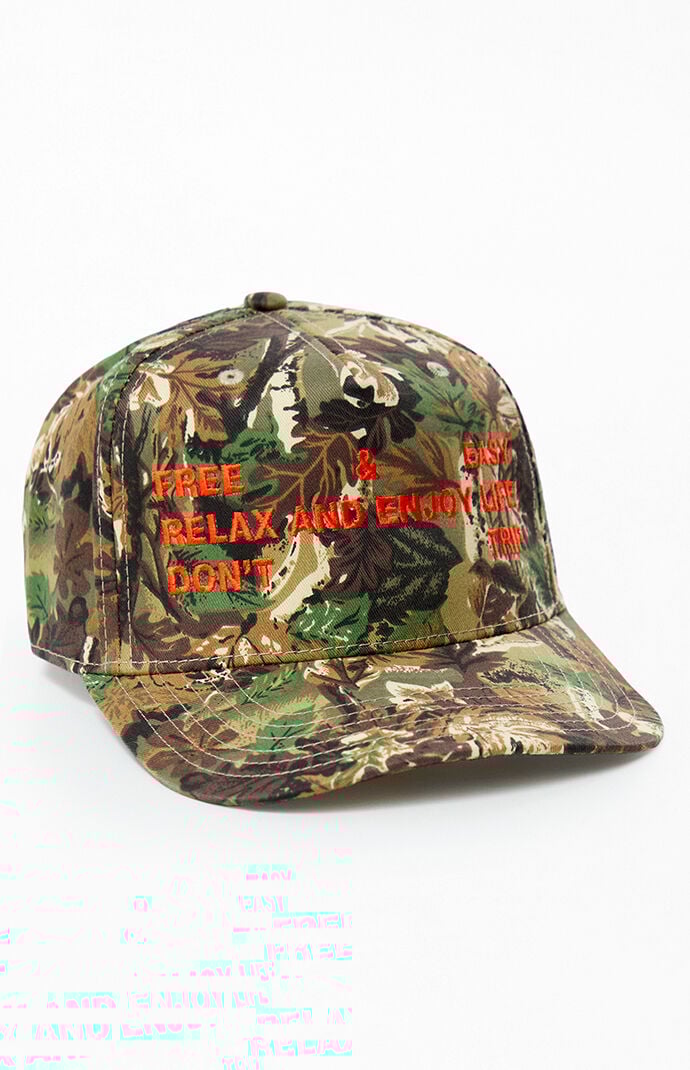 Free & Easy Tree Camo Trifecta Two Tone 5 Panel Snapback Hat