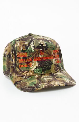 Tree Camo Trifecta Two Tone 5 Panel Snapback Hat image number 1