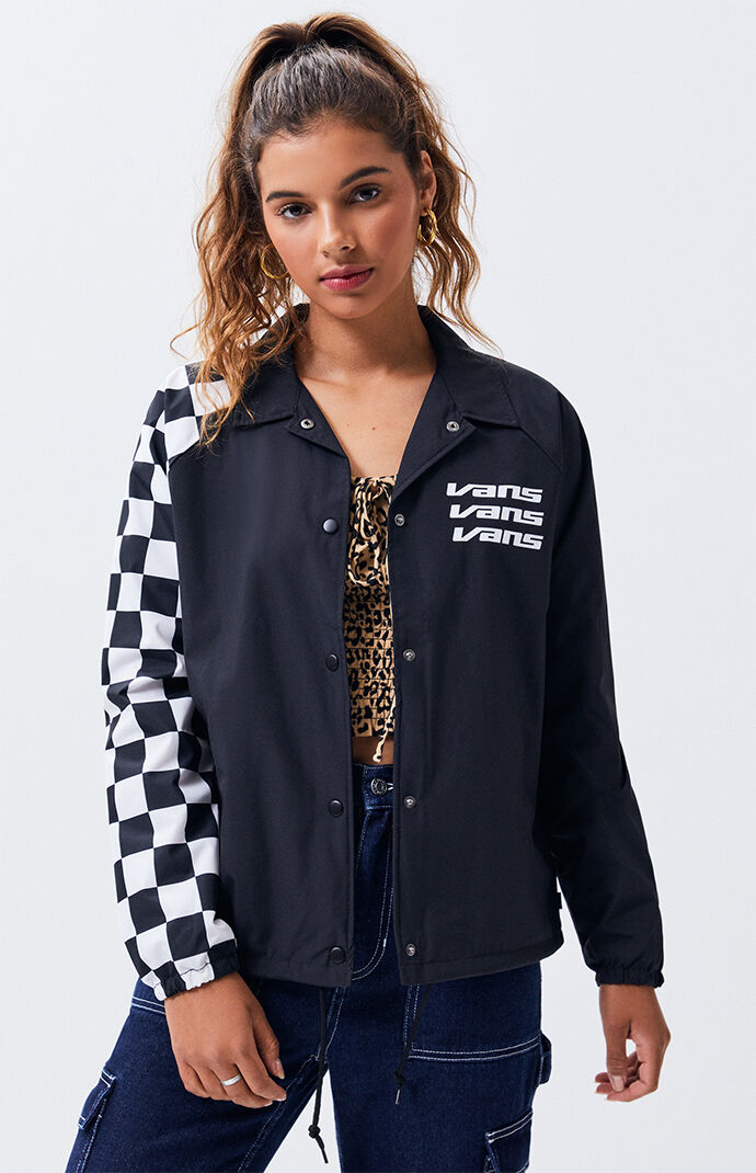 checkerboard vans jacket