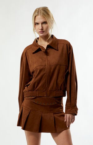 Faux Suede Attic Box Mini Skirt image number 3