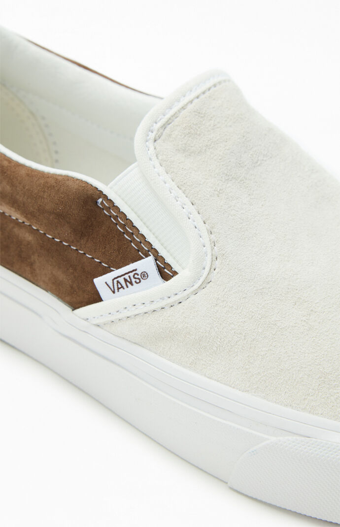 [VANS] スニーカー クラシック スリッポン PIG SUEDE ホワイト Amazon | [バンズ] SLIP-ON 59 (PIG SUEDE) OATMEAL/SNOW WHITE