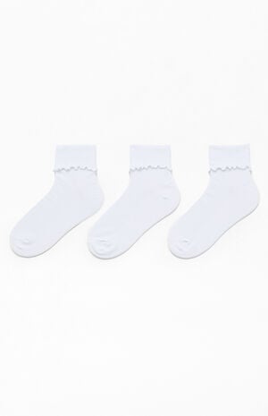 3-Pack Originals Cuffed Ruffle Socks image number 2