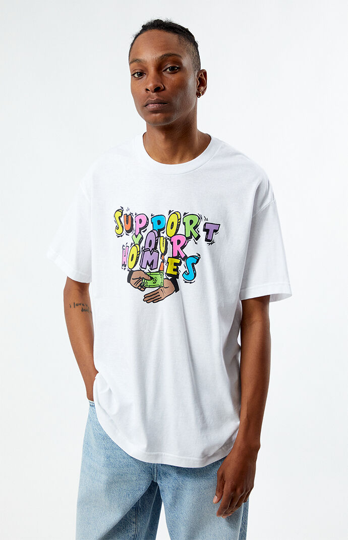 Bricks & Wood Support Your Homies T-Shirt | Pacsun