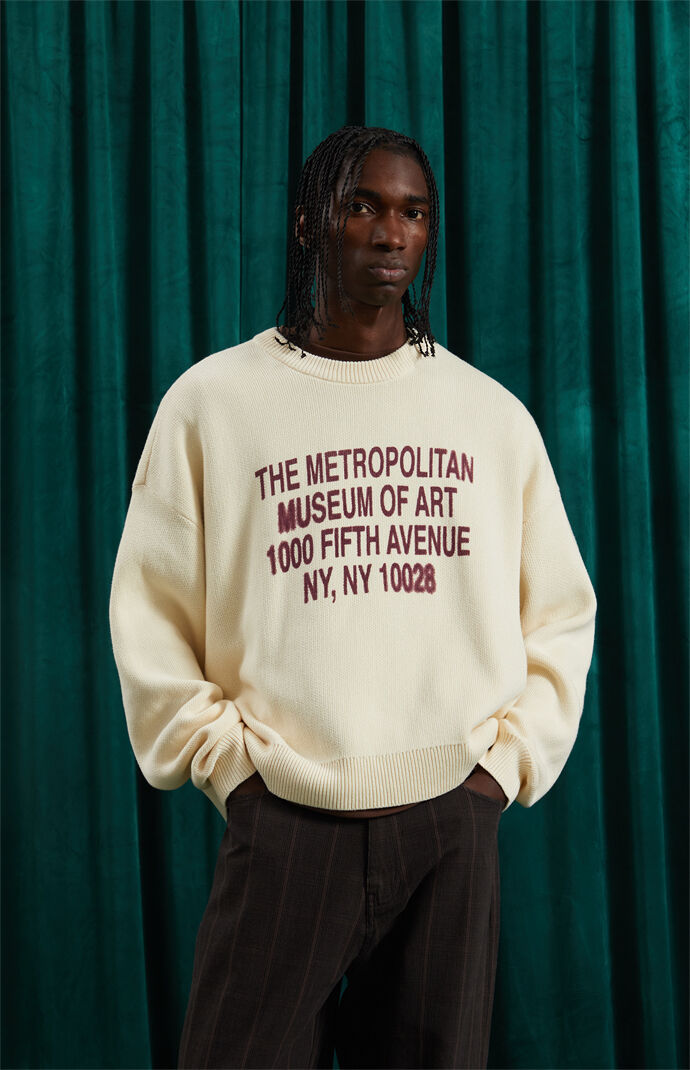 The Met x Pacsun Fifth Avenue Crew Neck Sweater | Pacsun