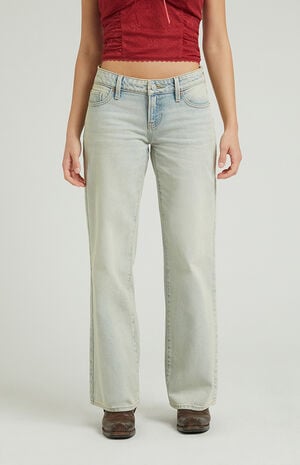 Zoe Low Rise Girlfriend Jeans Light Indigo Tint image number 1