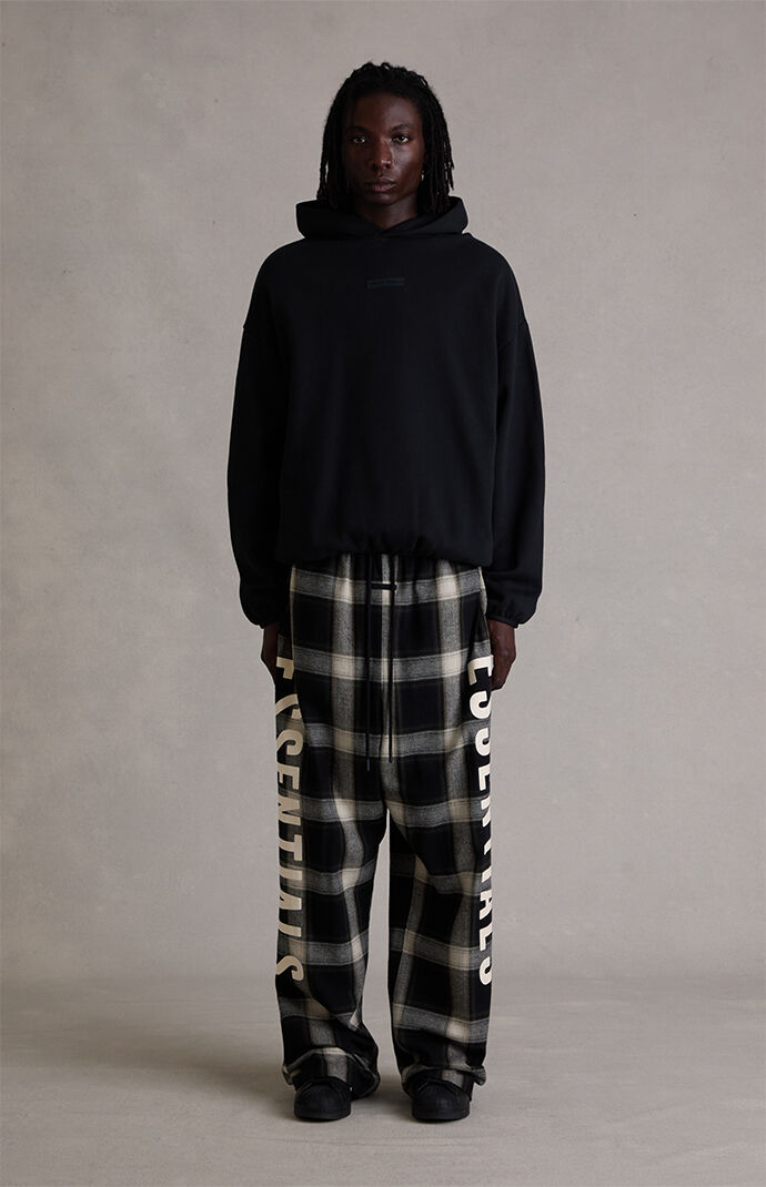 Fear of God ESSENTIALS Iron Gray Plaid Lounge Pants