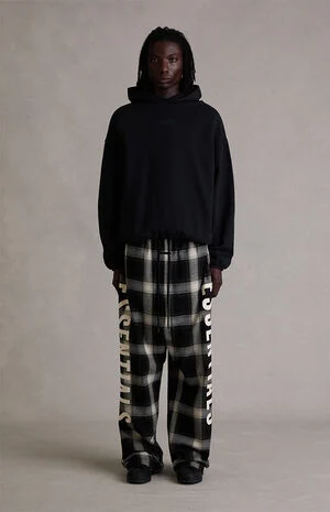Iron Gray Plaid Lounge Pants image number 1