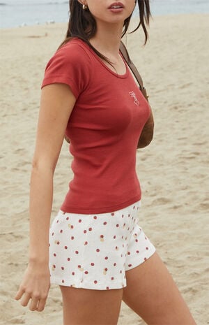 Cherry Bow Embroidered Zelly Top image number 3